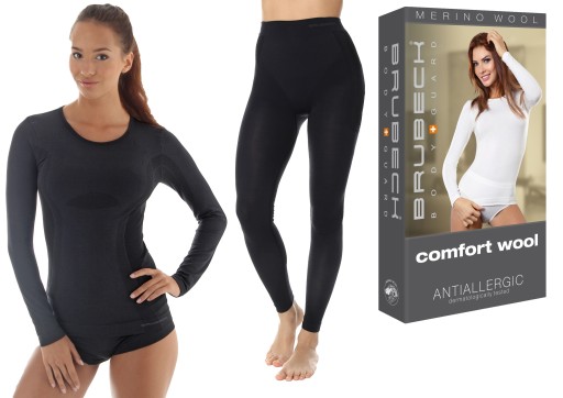 BIELIZNA TERMICZNA Brubeck Z WEŁNY MERINO SET -XL