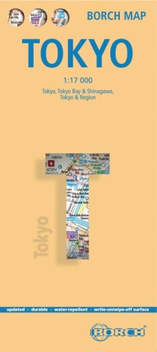 TOKIO TOKYO plan miasta laminowany BORCH 2023