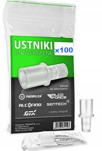 USTNIKI do alkomatu ALcoFind ELITE EXPERT AF-35 PRO X-3 X-5 100 szt