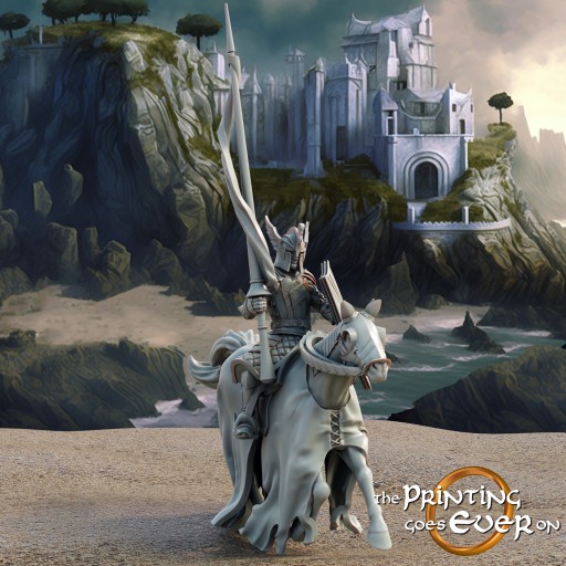 Swan Knight Mounted A The Printing Goes Ever On