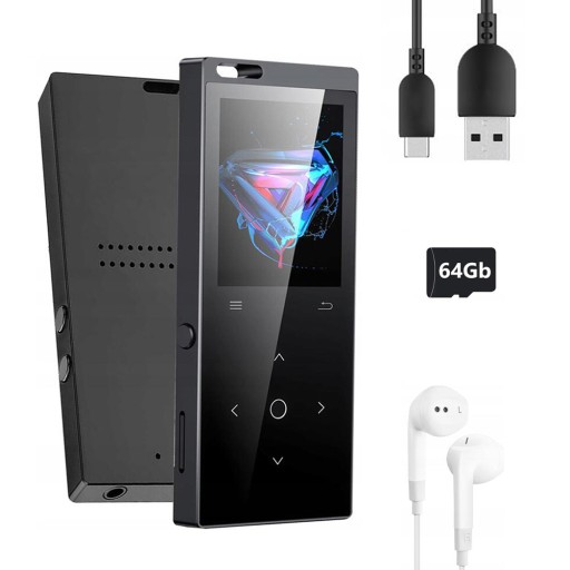 ODTWARZACZ MP3 64GB BLUETOOTH RADIO E-BOOK DYKTAFON