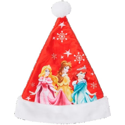 Czapka Świętego Mikołaja Świąteczna czapka Princess Disney