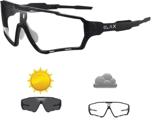 OKULARY ROWEROWE BIEGANIE ELAX FOTOCHROM MTB