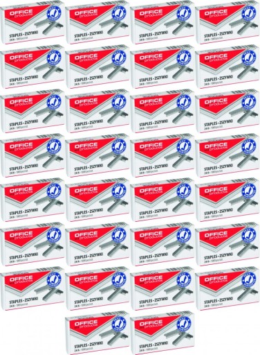Zszywki Office Products 24/6 100000szt srebrny