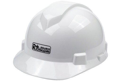 Kask ochronny uniwersalny budowlany z regulacją HDPE / CE / EN 397 / biały