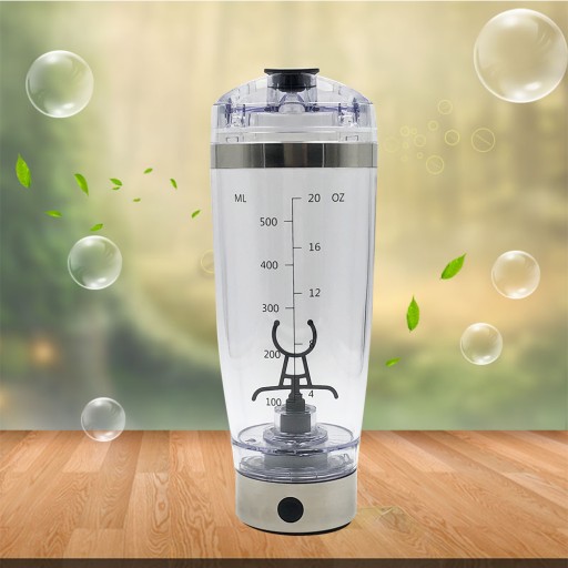Blender do butelek z shakerem do białek USB o pojemności 600 ml