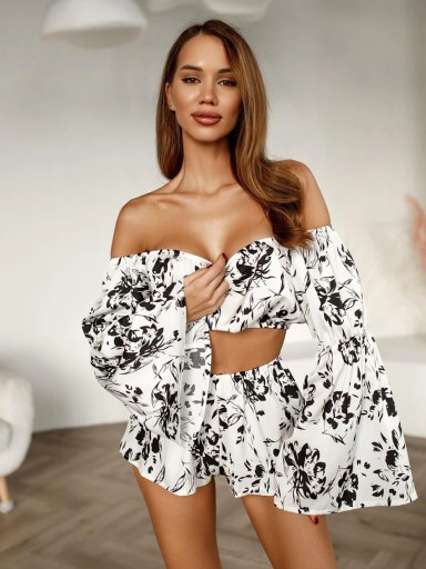 Marthaqiqiq Fashion Printing Women Nightie Suit Se
