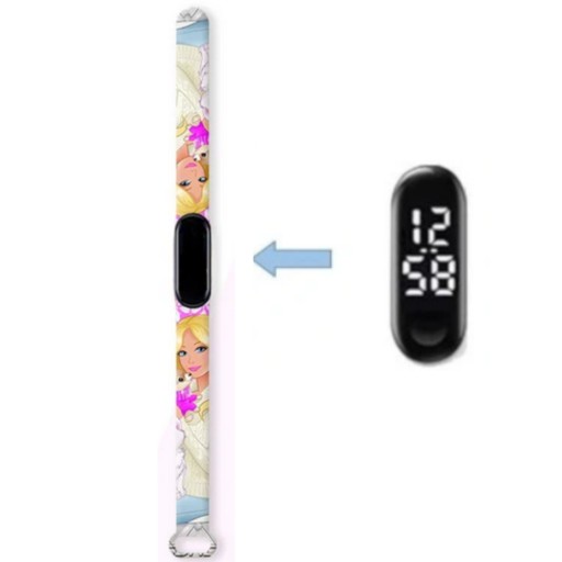 Zegarek cyfrowy LED nowy Barbie