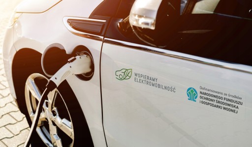 Naklejka Program Mój Elektryk PRZEŹROCZYSTA 44cm NOWY WZÓR