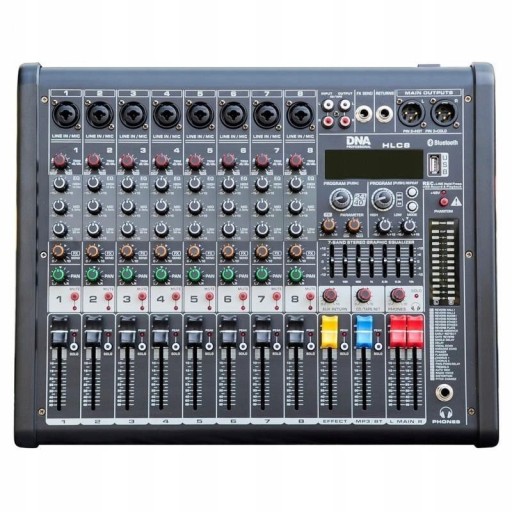 Mikser audio 8 kanały DNA HLC 8 analogowy