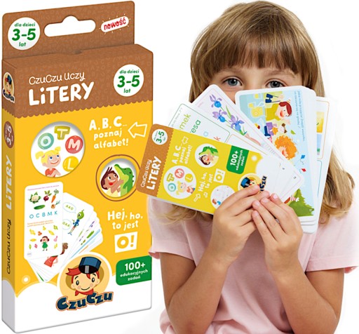 CZUCZU UCZY LITERY DLA DZIECI 3LAT+ POZNAJ ALFABET