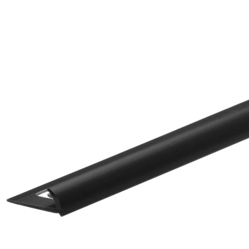 Profil zewnętrzny do glazury PVC CEZAR 7mm 2,5m Czarny