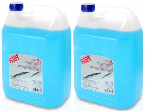HART ZIMOWY PŁYN DO SPRYSKIWACZY 5L -22C GOTOWY DO UŻYCIA NIEZAMARZAJĄCY x2