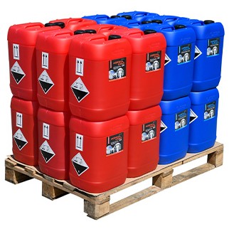 12X KWAS I 12X ZASADA ŚRODEK DO MYCIA DOJAREK 24KG