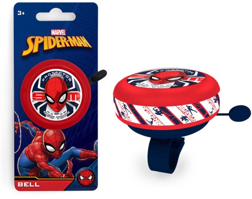 Metalowy DZWONEK na kierownicę rower SPIDERMAN