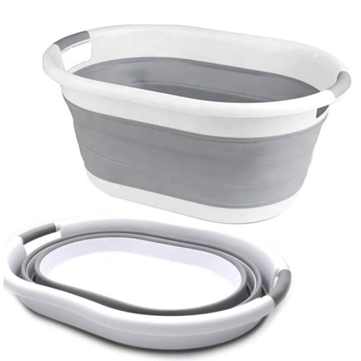 FOLDING LAUNDRY BASKET FOLDING SILICONE BOWL