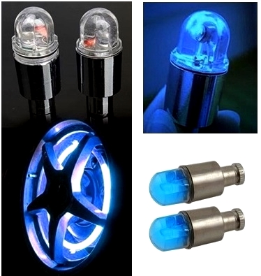 WENTYLE SWIECĄCE NAKŁADKI DIODY LED NA KOŁA TUNING