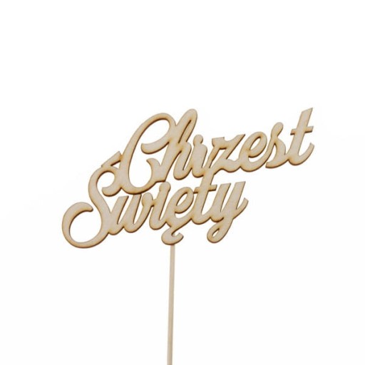 5 szt napis topper pik CHRZEST ŚWIĘTY