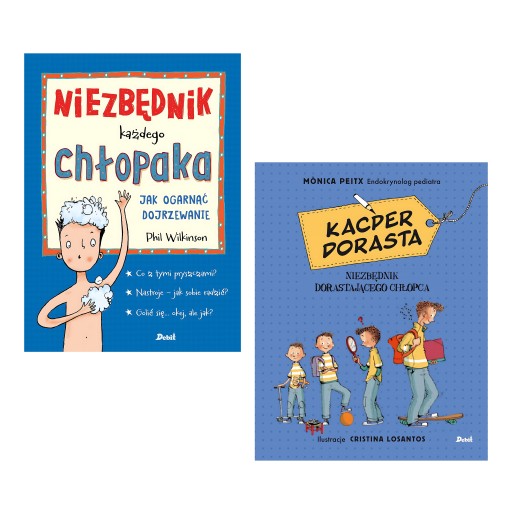 PAKIETDLA CHŁOPCA Niezbędnik każdego chłopaka. Kacper dorasta dojrzewanie