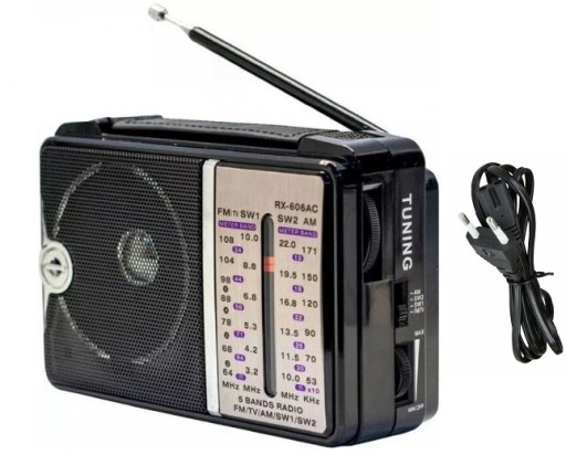 RADIO PRZENOŚNE SIECIOWE FM AM SW PRZENOŚNE