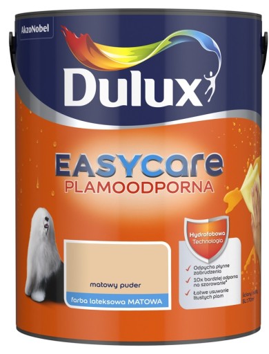 FARBA DULUX EASYCARE- matowy puder, 5l