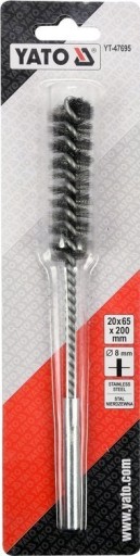 YATO SZCZOTKA DRUCIANA CYLINDRYCZNA 20MM STAL USUWANIA FARBY RDZY YT-47695