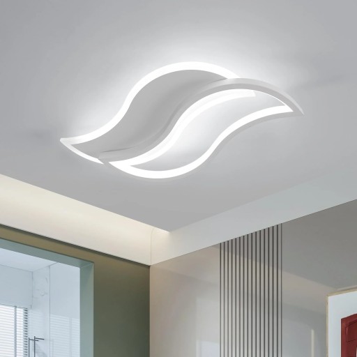 ZYRANDOL BIAŁY LAMPA SUFITOWA LED 6500K NOWOCZESNA KREATYWNA DO SALONU