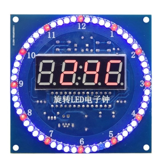 Zegar LED Obrotowy termometr DIY