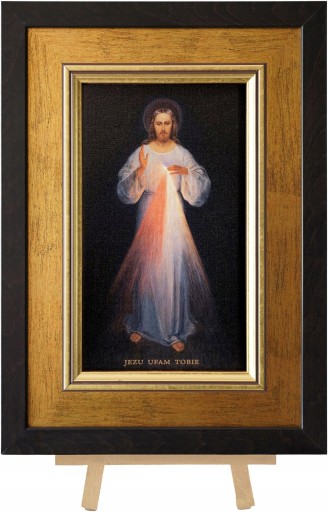 MAJK Obrazy religijne JEZUS MIŁOSIERNY WILEŃSKI JEZU UFAM TOBIE 31,5x51,5
