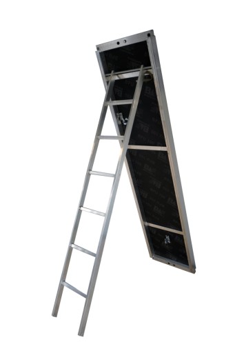 Podest Aluminiowy z Klapą i Drabiną Typ Rux 3m