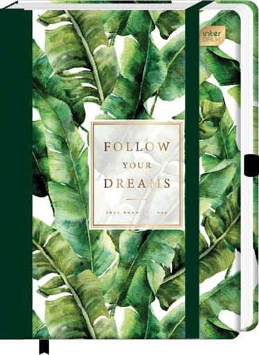 Organizer Notes Bujo A5 288 Stron Leaves Liście
