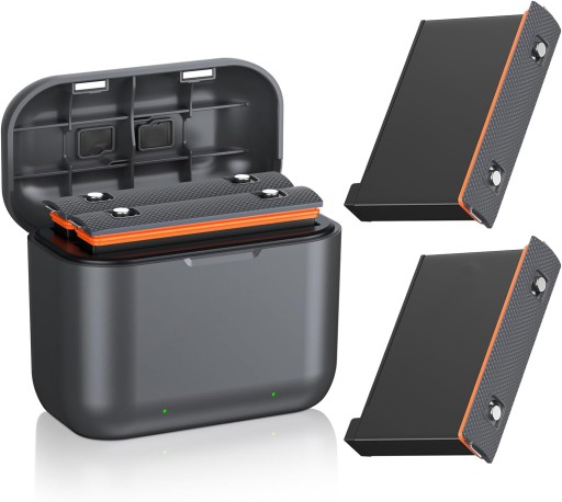 2x Akumulator do Insta360 One X3 bateria 1800 mAh z podwójna ładowarka