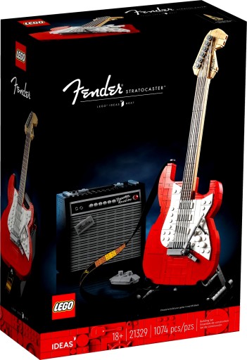 LEGO IDEAS GITARA i PIEC FENDER STRATOCASTER 21329