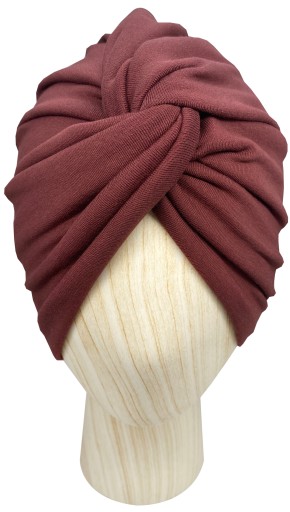 Czapka Turban Twist bawełniany Burgund