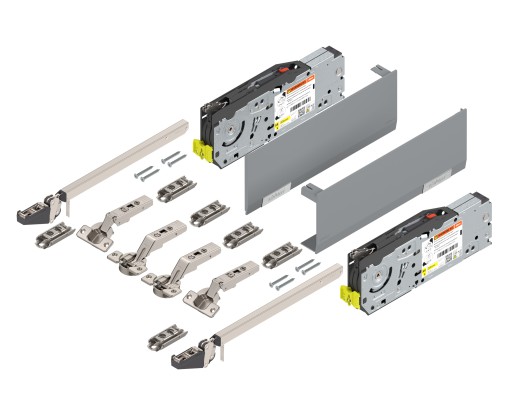 BLUM Komplet Aventos HF TOP jasnoszary siłownik 22F2500 podnośnik 22F3500