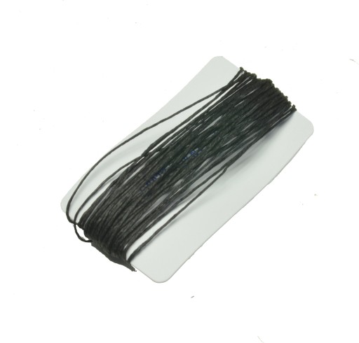 Sznurek lniany 0.8mm jutowy czarny 5mb