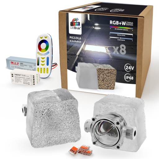 8x Kostka Brukowa LED LedBruk Piccola-A RGBW BZ