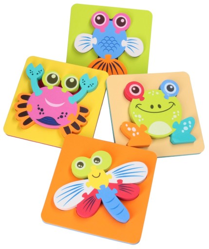Puzzle piankowe ZWIERZĘTA układanka 7260