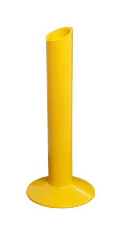 wazon żółty na jeden kwiat świecznik 20 cm flakon