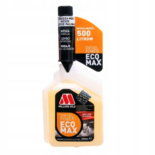 MILLERS Diesel Power Eco Max 500ml dodatek do oleju napędowago diesla ON