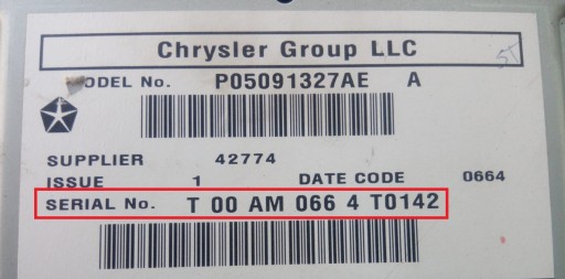 CHRYSLER JEEP DODGE # KOD DO RADIA # ROZKODOWANIE