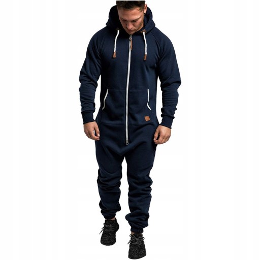 PIŻAMA MĘSKA WYGODNY Onesie Piżamka Jednoczęściowa