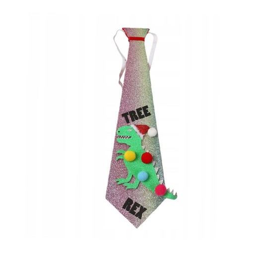 Kid Bowknot Reversible Sequined Necktie Rainbow