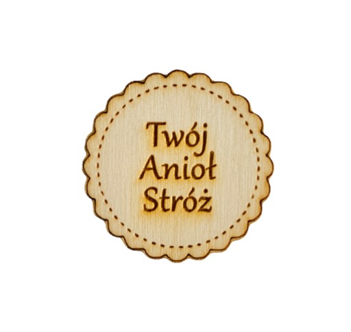 Tabliczka napis grawer twój anioł stróż w2 4 cm
