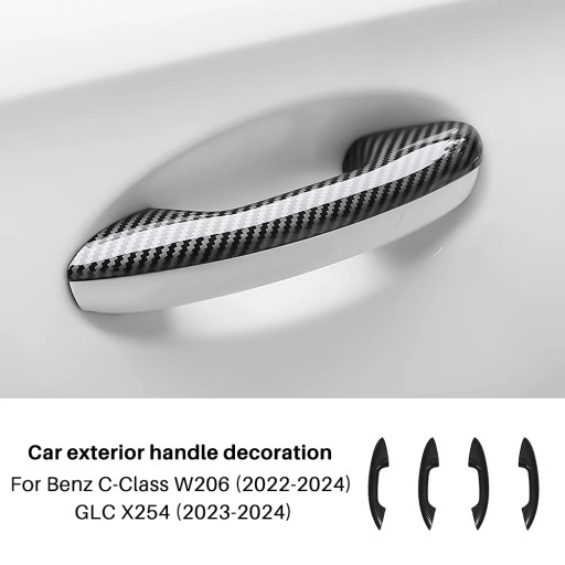 Osłona klamki drzwi z włókna węglowego ABS do Mercedes Benz GLC X254 klasy C