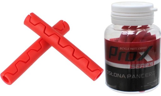 Osłony ProX pancerza hamulca 5mm czerwone gumki 2x