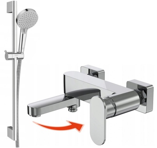 HANSGROHE zestaw +bateria wannowa składana WYLEWKA