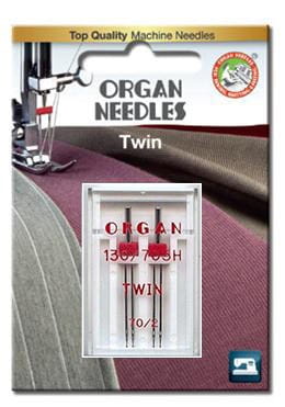 3140 - Igły podwójne ORGAN 130/705H 70 rozstaw 2