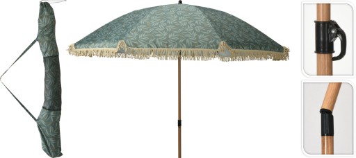 PARASOL PLAŻOWY Z FRĘDZLAMI ŁAMANY