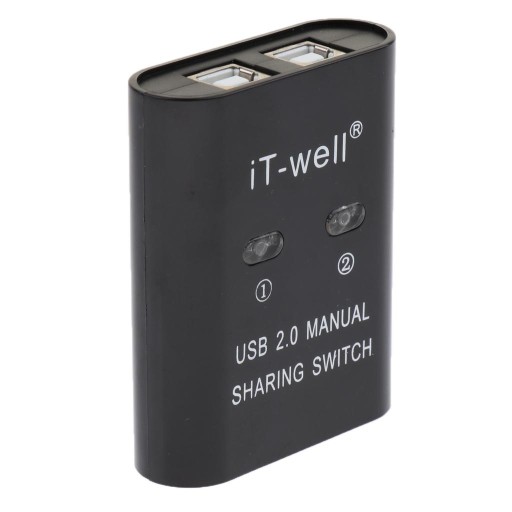 USB Sharing Switch KVM Switcher Adapter Box Black
